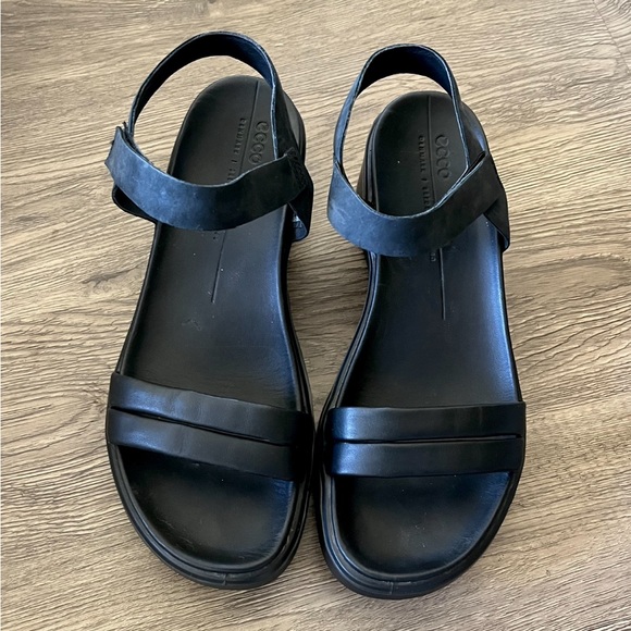 ECCO Women's Wedge LX Flowt Sandal EU-39, US-8-8.5, black - Picture 1 of 10